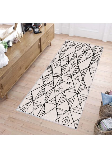 Dijital Baskı Yıkanabilir Kaymaz Taban Salon Halısı Rvg1113