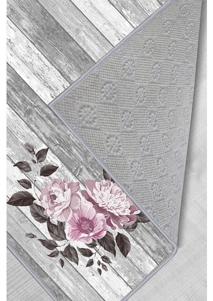 Dijital Baskı Yıkanabilir Kaymaz Taban Salon Halısı Rvg1117