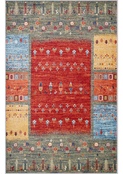 Dijital Baskı Yıkanabilir Kaymaz Taban Salon Halısı Rvg1176