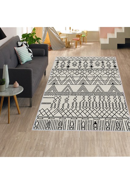 Dijital Baskı Yıkanabilir Kaymaz Taban Salon Halısı Rvg1323