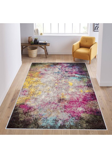 Dijital Baskı Yıkanabilir Kaymaz Taban Salon Halısı Rvg1165