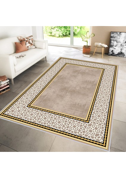 Dijital Baskı Yıkanabilir Kaymaz Taban Salon Halısı Rvg0149-Sm39