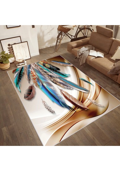 Dijital Baskı Yıkanabilir Kaymaz Taban Salon Halısı RVG1834-SD667