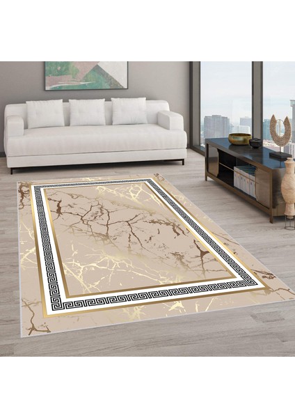Dijital Baskı Yıkanabilir Kaymaz Taban Salon Halısı RVG1892-SD78