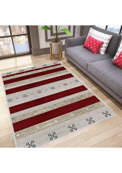Dijital Baskı Yıkanabilir Kaymaz Taban Salon Halısı Rvg1625
