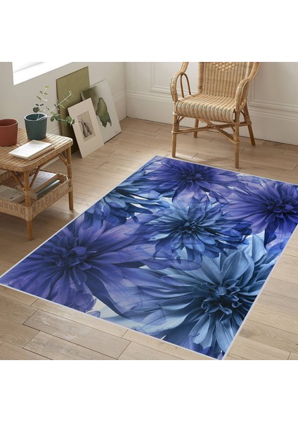 Dijital Baskı Yıkanabilir Kaymaz Taban Salon Halısı Rvg1749