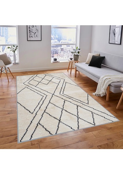 Dijital Baskı Yıkanabilir Kaymaz Taban Salon Halısı Rvg1825