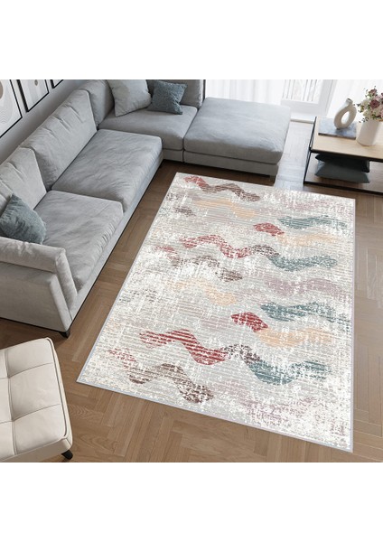 Dijital Baskı Yıkanabilir Kaymaz Taban Salon Halısı Rvg0402