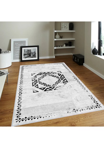 Dijital Baskı Yıkanabilir Kaymaz Taban Salon Halısı Rvg0132-Sd1055