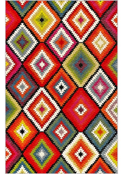 Dijital Baskı Yıkanabilir Kaymaz Taban Salon Halısı Rvg0461