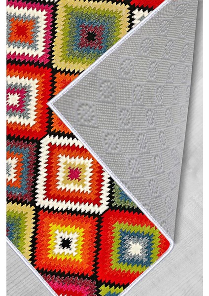 Dijital Baskı Yıkanabilir Kaymaz Taban Salon Halısı Rvg0461