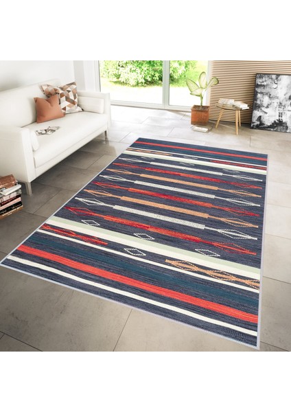 Dijital Baskı Yıkanabilir Kaymaz Taban Salon Halısı Rvg1182