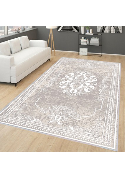 Dijital Baskı Yıkanabilir Kaymaz Taban Salon Halısı Rvg0254