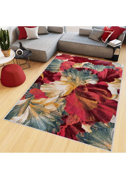 Dijital Baskı Yıkanabilir Kaymaz Taban Salon Halısı Rvg0428