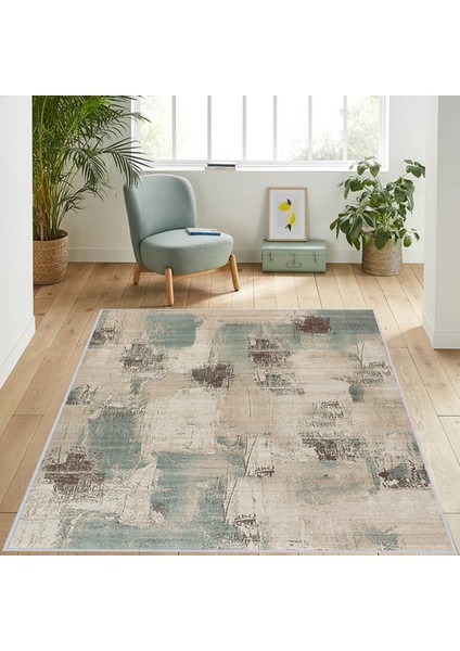 Dijital Baskı Yıkanabilir Kaymaz Taban Salon Halısı Rvg1112