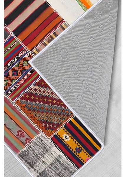 Dijital Baskı Yıkanabilir Kaymaz Taban Salon Halısı Rvg0454