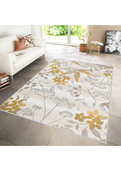 Dijital Baskı Yıkanabilir Kaymaz Taban Salon Halısı Rvg1216
