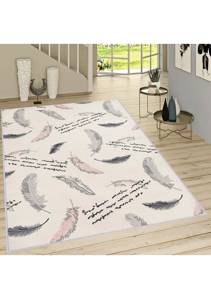 Dijital Baskı Yıkanabilir Kaymaz Taban Salon Halısı Rvg1414