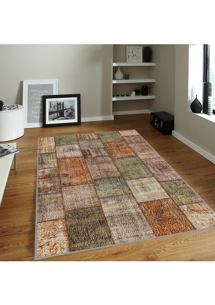 Dijital Baskı Yıkanabilir Kaymaz Taban Salon Halısı Rvg1820