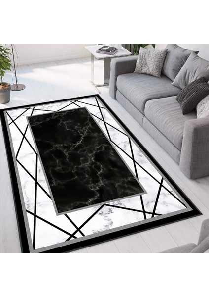 Dijital Baskı Yıkanabilir Kaymaz Taban Salon Halısı Rvg1299