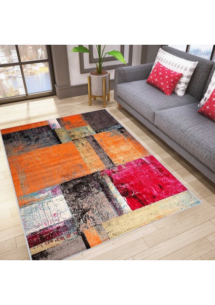 Dijital Baskı Yıkanabilir Kaymaz Taban Salon Halısı Rvg1025