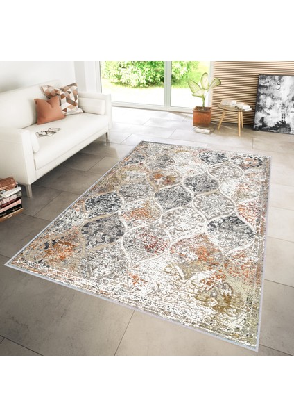 Dijital Baskı Yıkanabilir Kaymaz Taban Salon Halısı Rvg1115