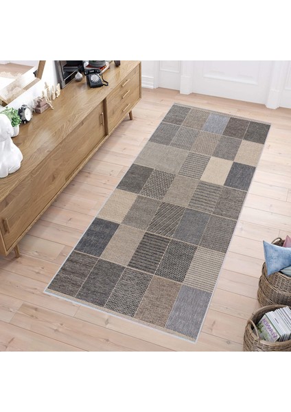 Dijital Baskı Yıkanabilir Kaymaz Taban Salon Halısı Rvg1275