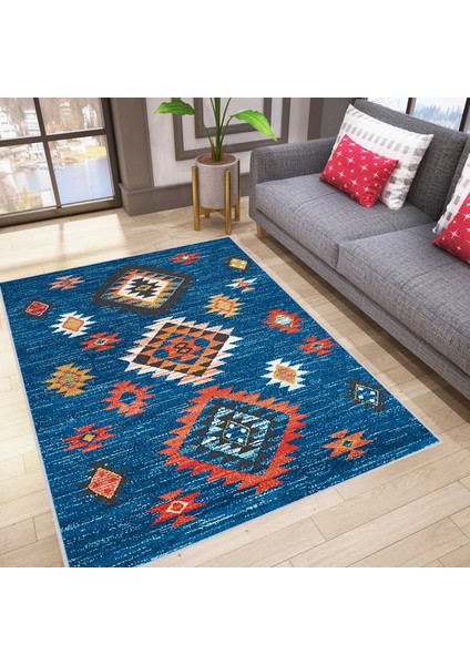 Dijital Baskı Yıkanabilir Kaymaz Taban Salon Halısı Rvg1023