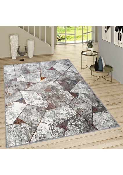 Dijital Baskı Yıkanabilir Kaymaz Taban Salon Halısı Rvg1032