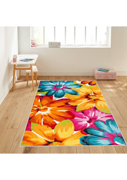 Dijital Baskı Yıkanabilir Kaymaz Taban Salon Halısı Rvg1101