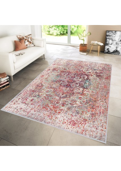 Dijital Baskı Yıkanabilir Kaymaz Taban Salon Halısı Rvg1105