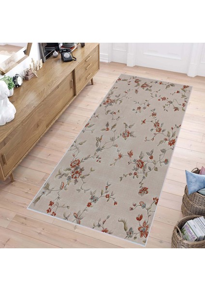 Dijital Baskı Yıkanabilir Kaymaz Taban Salon Halısı Rvg1474