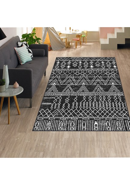 Dijital Baskı Yıkanabilir Kaymaz Taban Salon Halısı Rvg1324