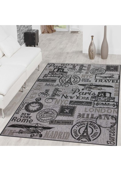 Dijital Baskı Yıkanabilir Kaymaz Taban Salon Halısı Rvg1405