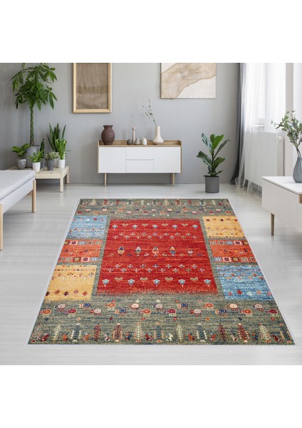 Dijital Baskı Yıkanabilir Kaymaz Taban Salon Halısı Rvg1176