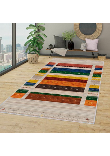 Dijital Baskı Yıkanabilir Kaymaz Taban Salon Halısı Rvg1327-Hs-515