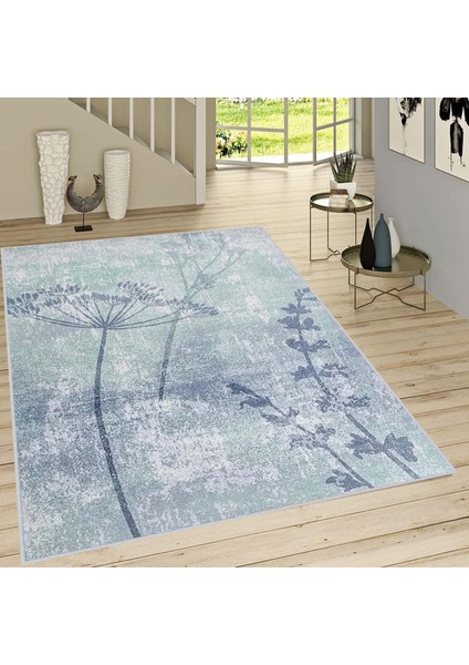 Dijital Baskı Yıkanabilir Kaymaz Taban Salon Halısı Rvg1464