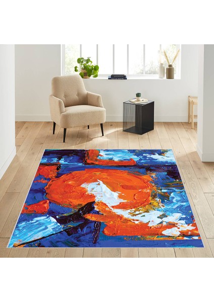 Dijital Baskı Yıkanabilir Kaymaz Taban Salon Halısı Rvg1879-Sd149