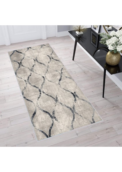 Dijital Baskı Yıkanabilir Kaymaz Taban Salon Halısı Rvg1596
