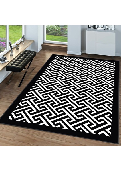 Dijital Baskı Yıkanabilir Kaymaz Taban Salon Halısı Rvg1629
