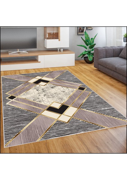 Dijital Baskı Yıkanabilir Kaymaz Taban Salon Halısı Rvg1830-Ht1073