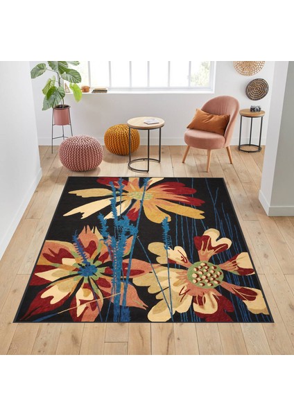 Dijital Baskı Yıkanabilir Kaymaz Taban Salon Halısı Rvg1772