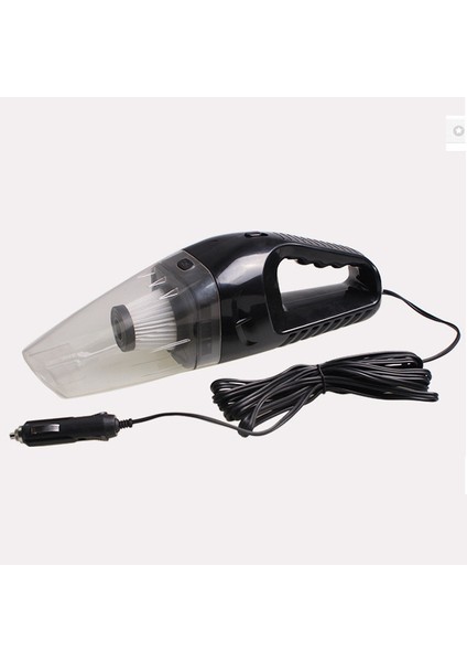 Yüksek Güçlü 120W Süper Emişli 12V Araç Süpürgesi - Siyah (Yurt Dışından)