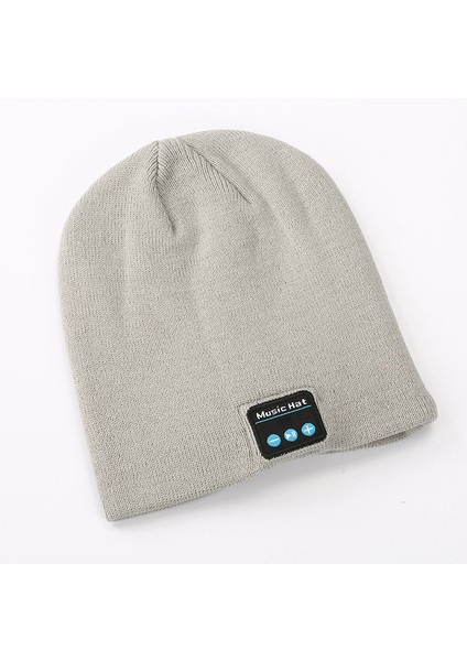 Yeni Bluetooth 5.0 Kablosuz Kulaklık Çağrı Müzikli Örme Şapka (Yurt Dışından)