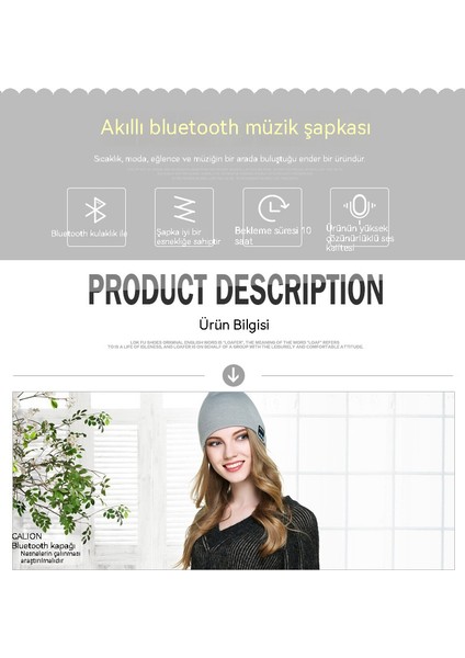 Yeni Bluetooth 5.0 Kablosuz Kulaklık Çağrı Müzikli Örme Şapka (Yurt Dışından) fiyatları