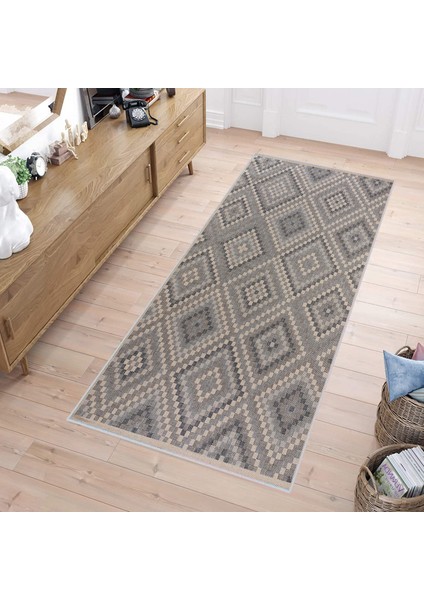 Dijital Baskı Yıkanabilir Kaymaz Taban Salon Halısı Rvg1276
