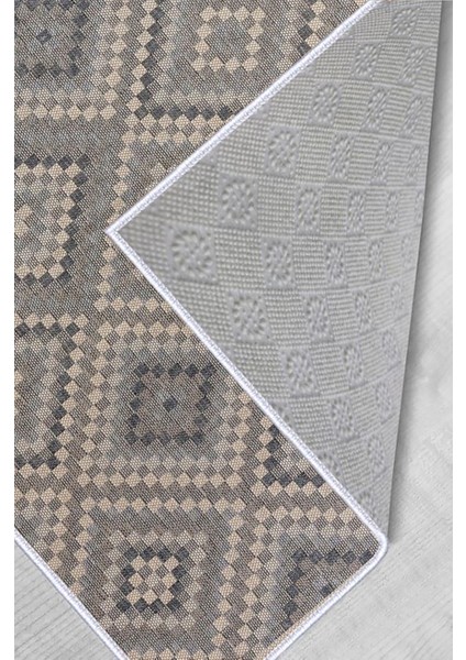 Dijital Baskı Yıkanabilir Kaymaz Taban Salon Halısı Rvg1276