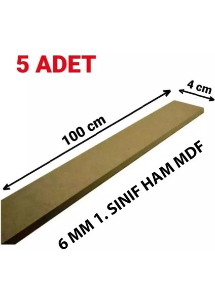 EGGE Home ® Boyanabilir 100x4x6mm Ham Mdf Iskandinav Duvar Çıtası 1 Paket (5 ADET) fırsatları