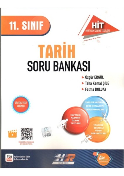 Hız ve Renk Yayınları 11. Sınıf Hit Tarih Soru Bankası 2024