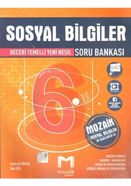 Mozaik Yayınları 6.Sınıf Soru Bankası Sosyal Bilgiler